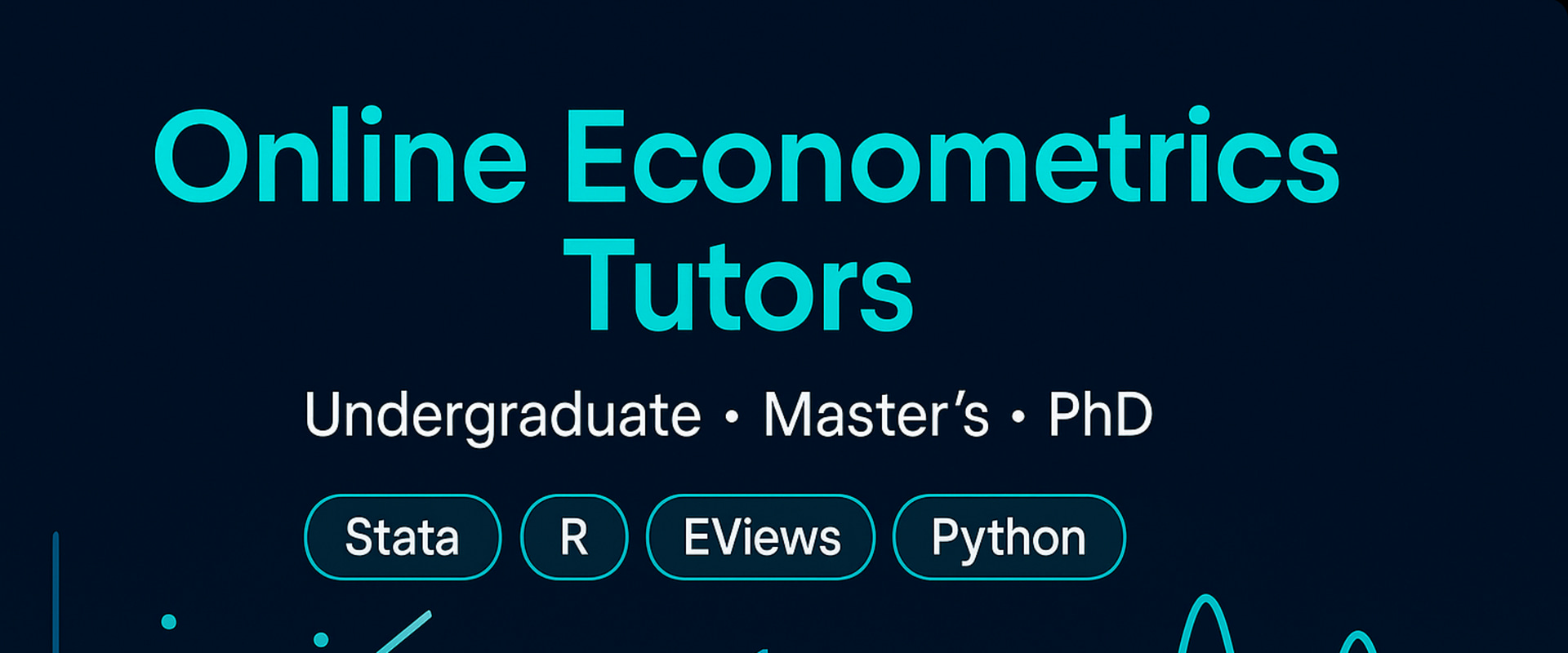 Online Econometrics Tutors London